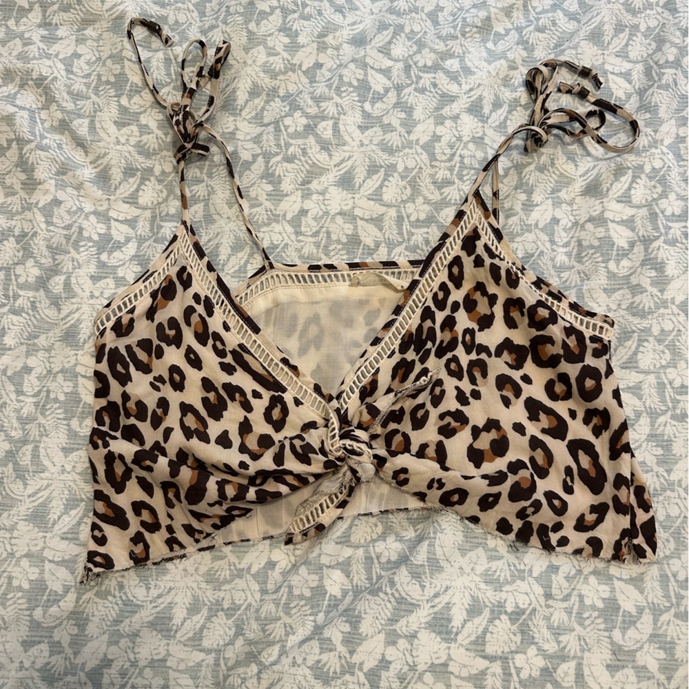 Spell Scraps Crop Top Bodhi Leopard Jumpsuit Scraps XS